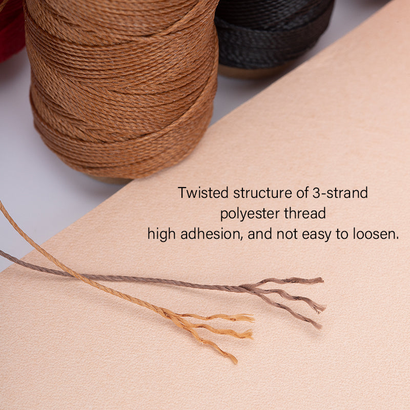 0.35mm/0.45mm/0.55mm/0.65mm Polyester Hand Sewing Round Waxed Thread | WUTA
