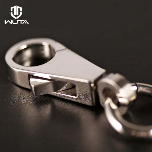 WUTA Stainless Steel Swivel Snap Hook Lobster Clasps Trigger Key Chain Vacuum Plating Gold/Silvery