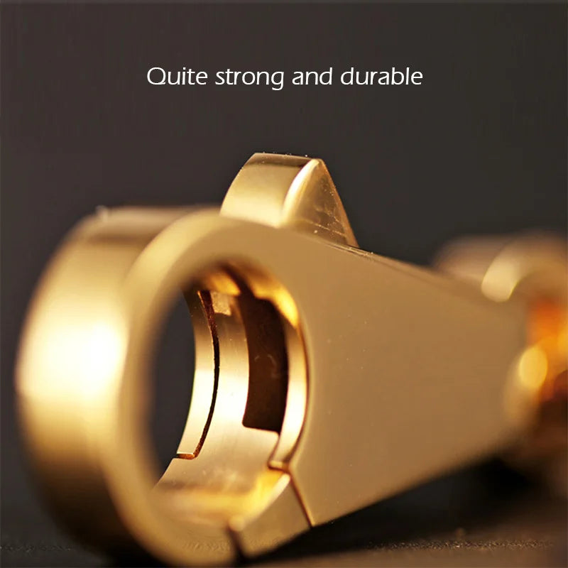 WUTA Stainless Steel Swivel Snap Hook Lobster Clasps Trigger Key Chain Vacuum Plating Gold/Silvery