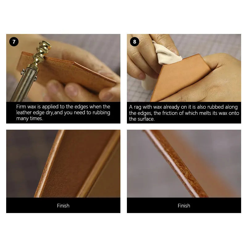 Solid Brass Soldering Iron Marking Creaser Tips Power Edge Slicker Leather Burnisher Tool Round/Sharp | WUTA