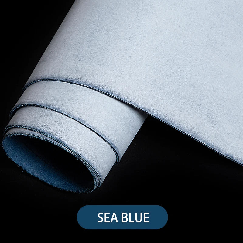 Genuine Leather Vegetable Tanned Leather Fog Wax Full Grain Leather| WUTA