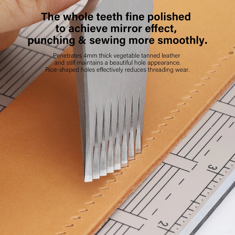 Leather Chisel Punch French Style Pricking Iron Punching Tool 1.92-6.75mm|WUTA