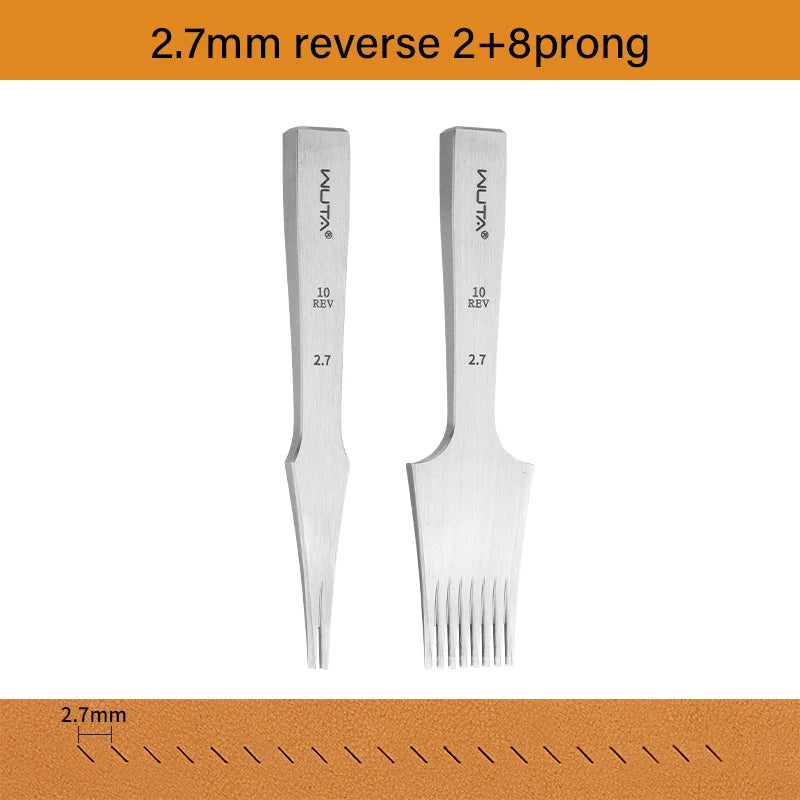 Leather Chisel Punch French Style Pricking Iron Punching Tool 1.92-6.75mm|WUTA