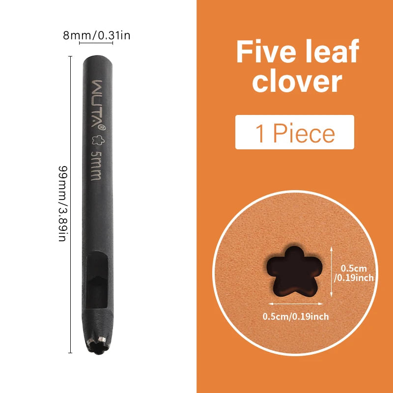5mm Flower Leather Belt Hole Puncher DIY Craft for Leather| WUTA