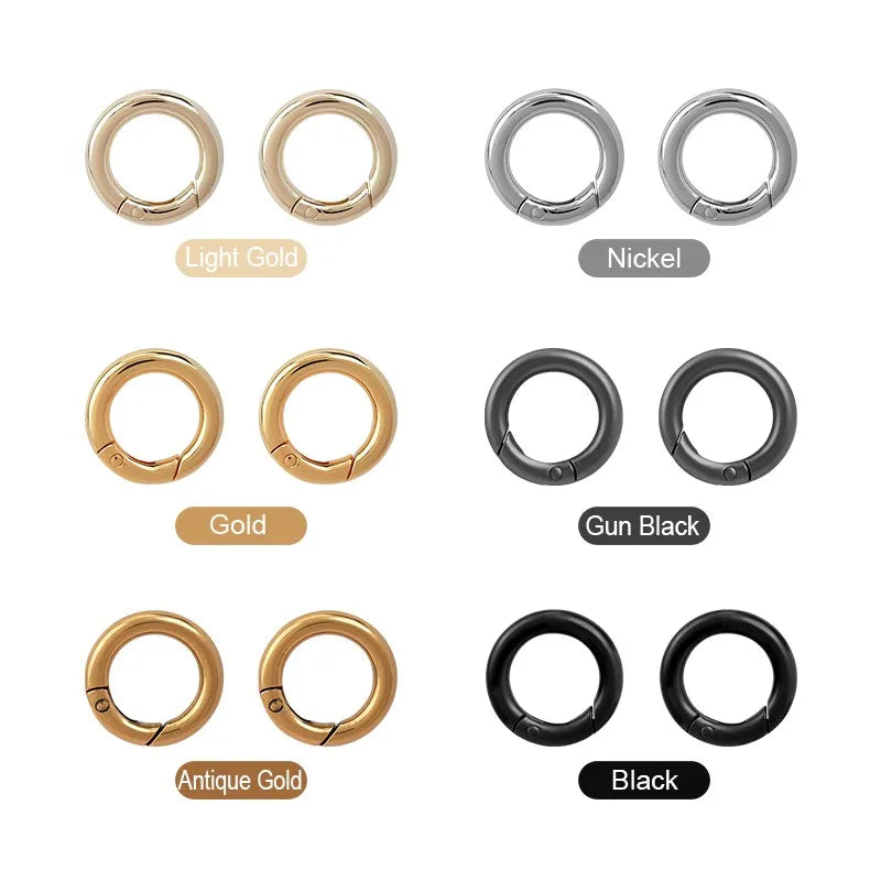 O Ring Carabiner Keychain Fob Connector Snap Hook Clip for Bags | WUTA
