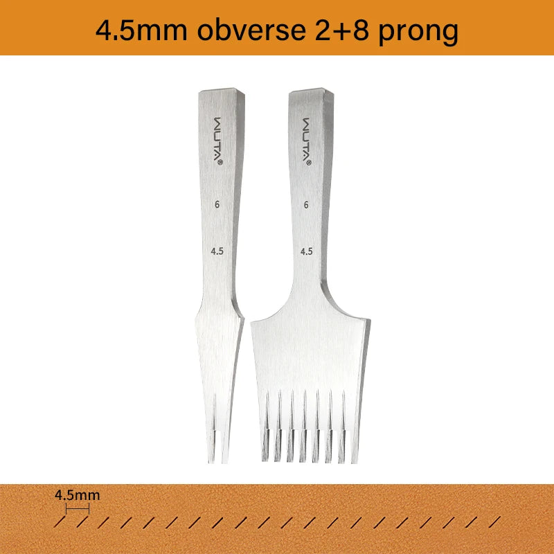 Leather Chisel Punch French Style Pricking Iron Punching Tool 1.92-6.75mm|WUTA