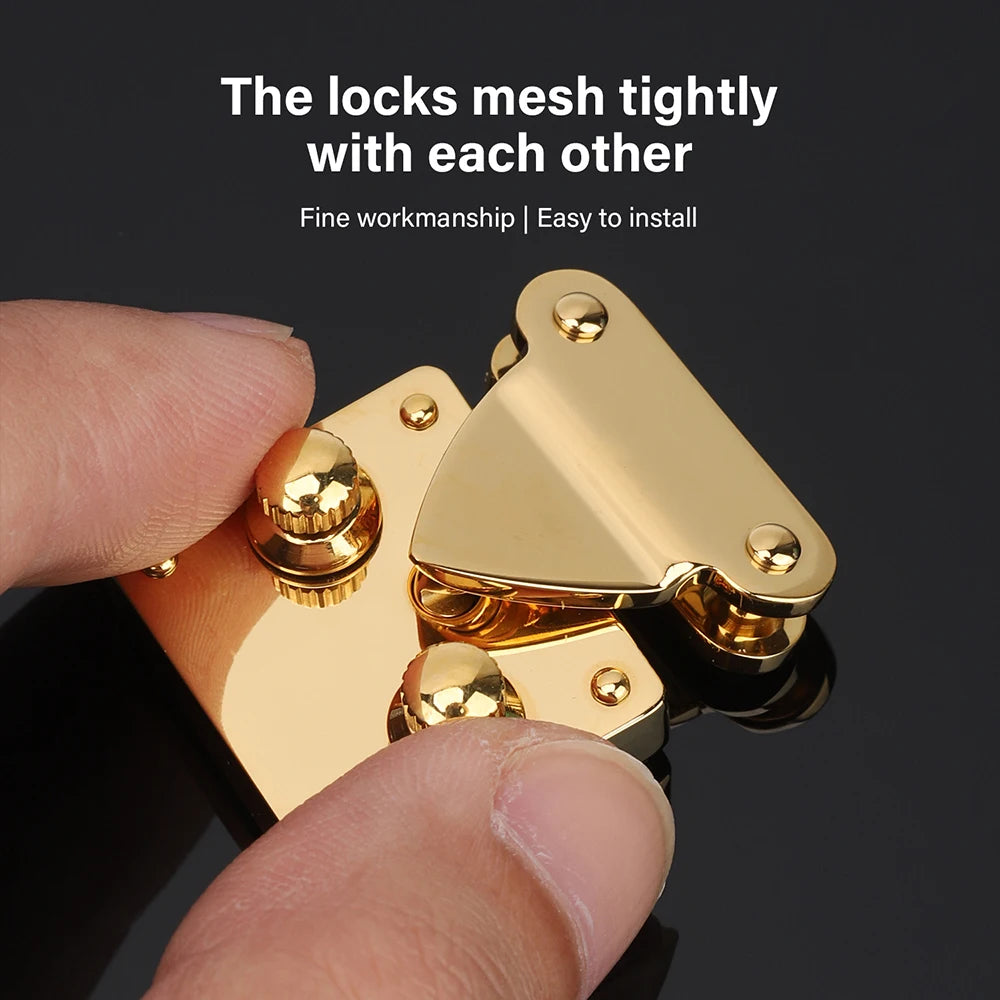 Stainless Steel Knob Lock & Spring Clasp for DIY Leather Bags | WUTA
