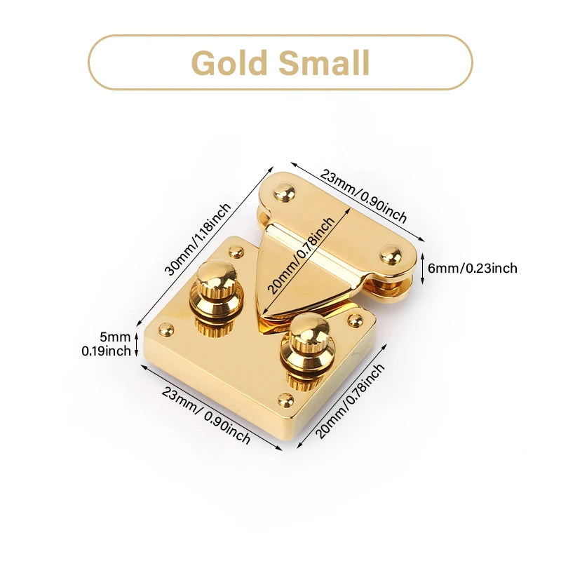 Stainless Steel Knob Lock & Spring Clasp for DIY Leather Bags | WUTA