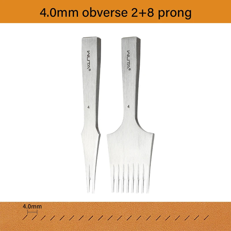Leather Chisel Punch French Style Pricking Iron Punching Tool 1.92-6.75mm|WUTA
