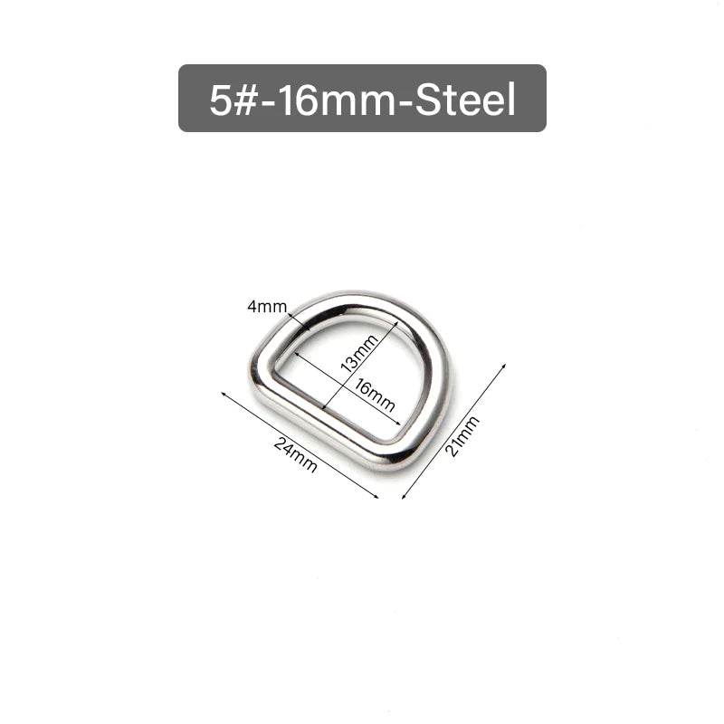 Stainless Steel No Interface Brass D Ring Buckle Dog Collar Ring| WUTA