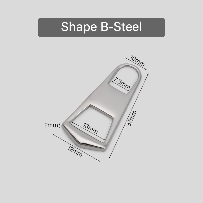 Stainless Steel Zipper Head Replacement Slider DIY Repair Kit|WUTA