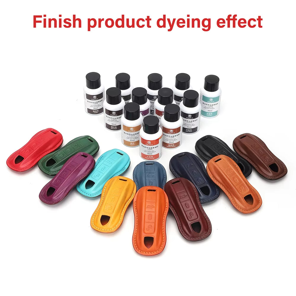 WUTA 30ml Italy Leather Dye Water & oil Based Penetrating,Permanent Dye DIY Coloring Uncoated Leather
