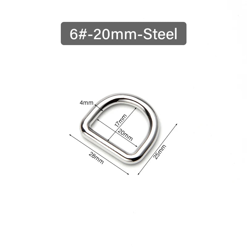 Stainless Steel No Interface Brass D Ring Buckle Dog Collar Ring| WUTA