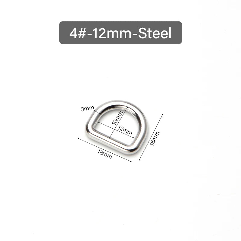 Stainless Steel No Interface Brass D Ring Buckle Dog Collar Ring| WUTA