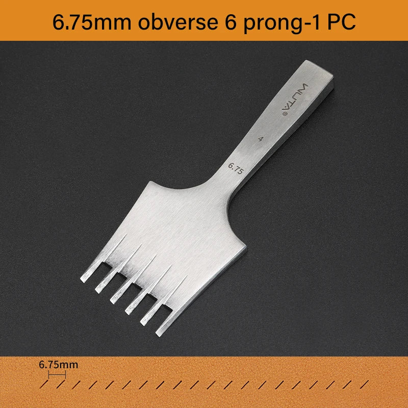 Newest Leather Chisel Punch French Style Pricking Iron Punching Tool 1.92-6.75mm|WUTA