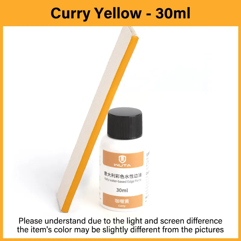 WUTA 30ml Professional Leather Edge Paint Oil Dye Edge Dressing Color Coats Leather Finish Supplies DIY Craft Leather Shoe Edges