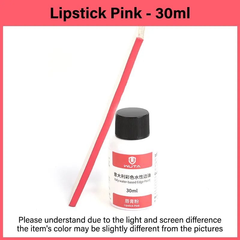 WUTA 30ml Professional Leather Edge Paint Oil Dye Edge Dressing Color Coats Leather Finish Supplies DIY Craft Leather Shoe Edges