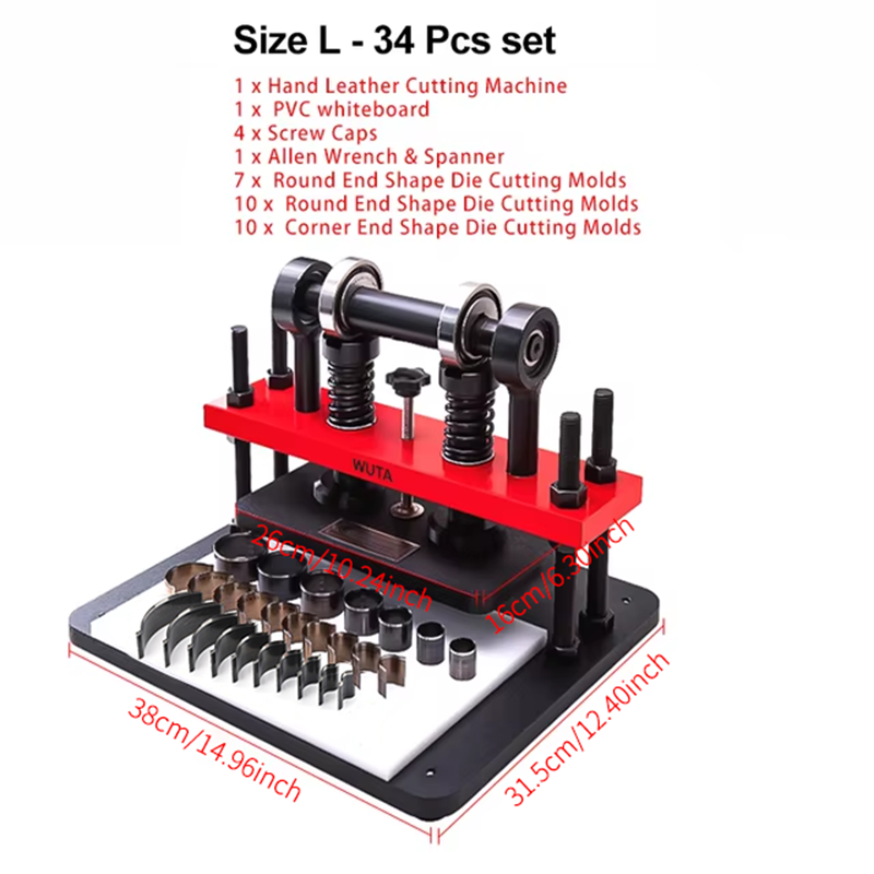 Professional Manual Leather Cutting Machine (Size L) | WUTA