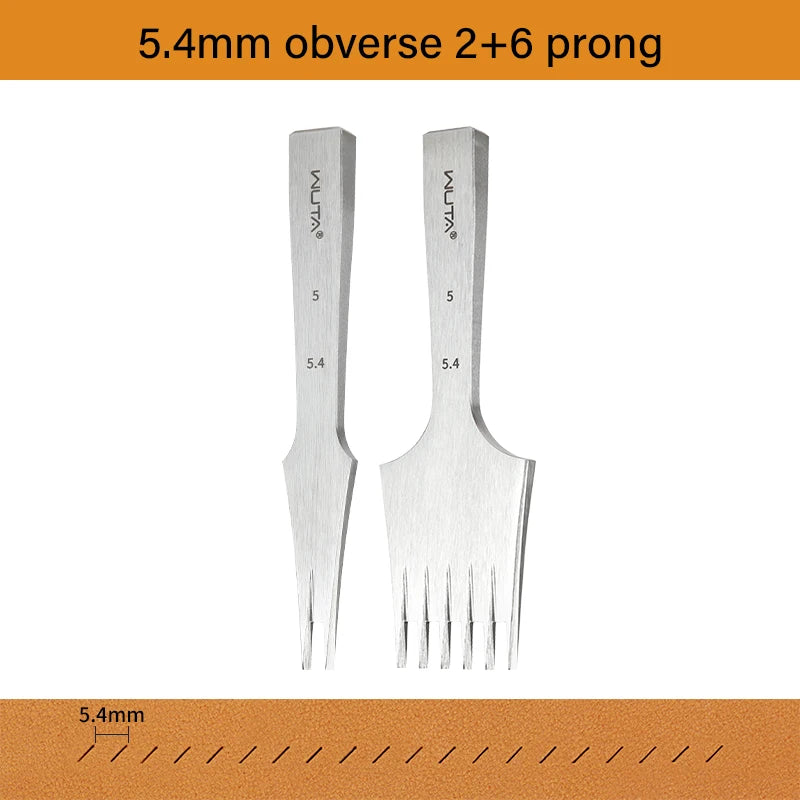 Leather Chisel Punch French Style Pricking Iron Punching Tool 1.92-6.75mm|WUTA