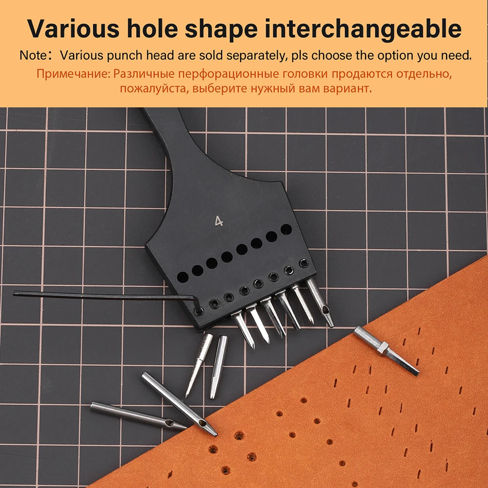 Replaceable Round Hole Head Chisel Diamond Punch Accessories |WUTA