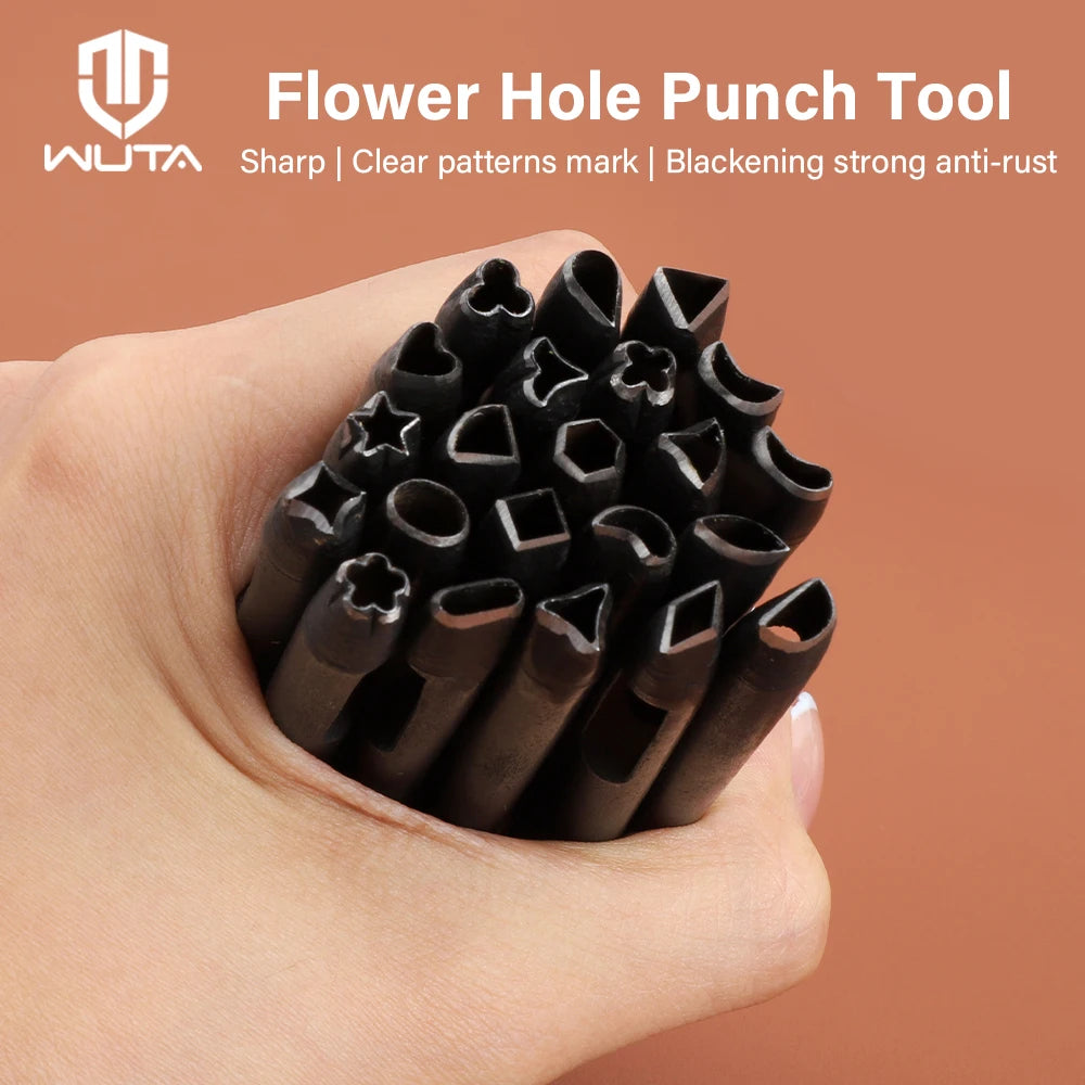 5mm Flower Leather Belt Hole Puncher DIY Craft for Leather| WUTA