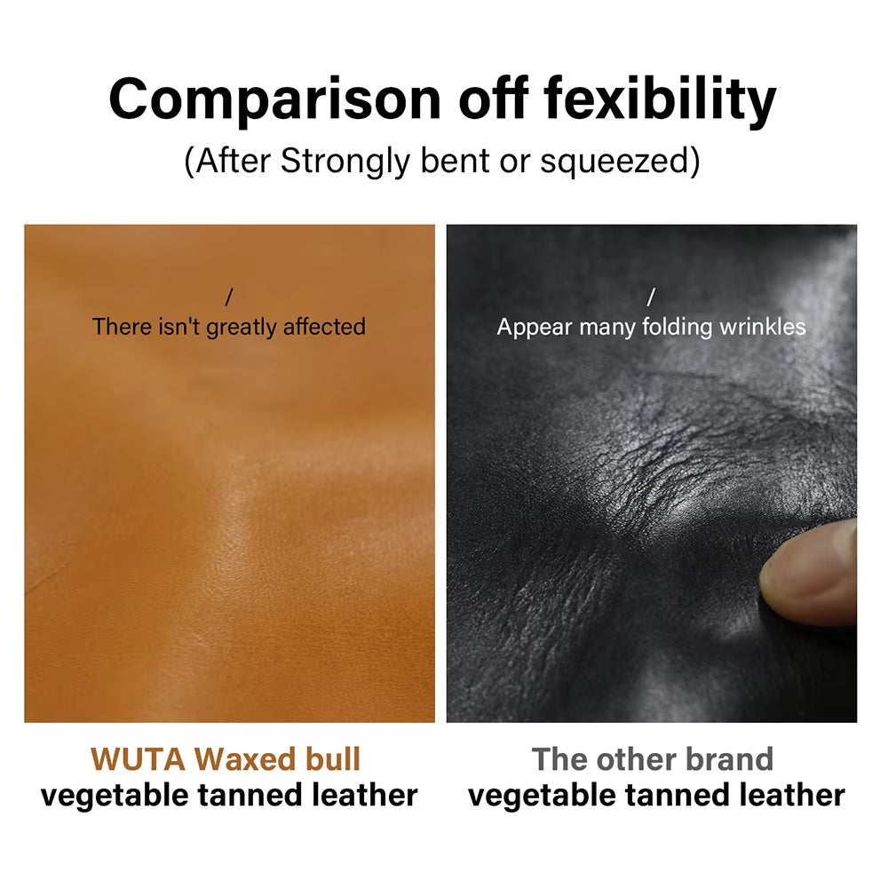 3/5 Sq ft Irregular Bull Vegetable Tanned Leather | WUTA