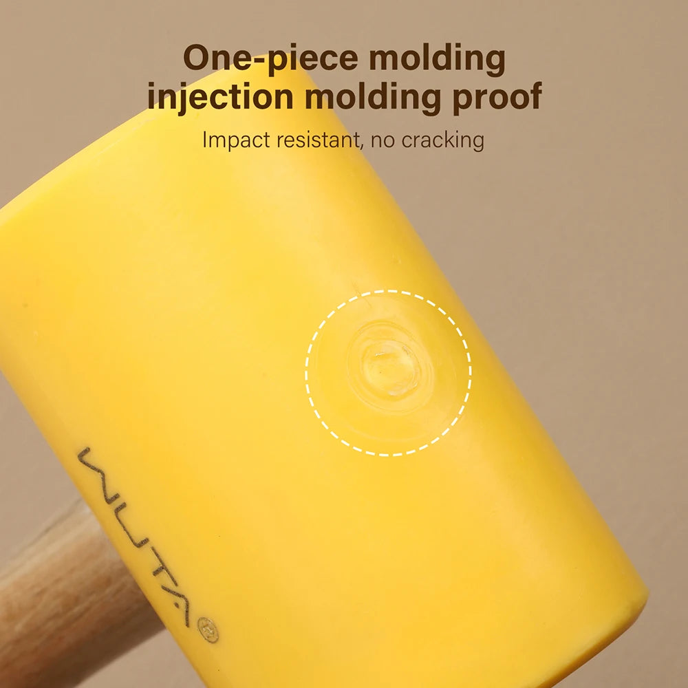 Yellow Glue Hammer Leather Craft Hammer Carving Tool 46mm 55mm|WUTA