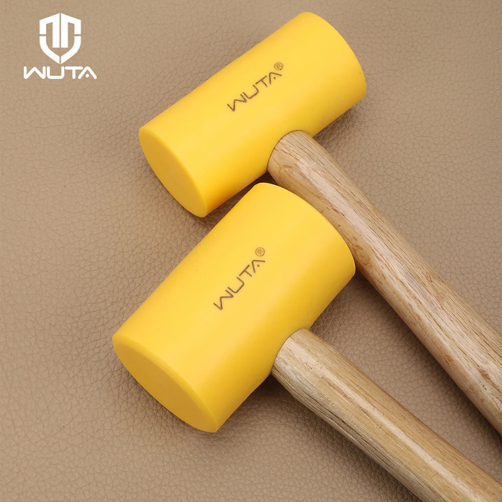 Yellow Glue Hammer Leather Craft Hammer Carving Tool 46mm 55mm|WUTA