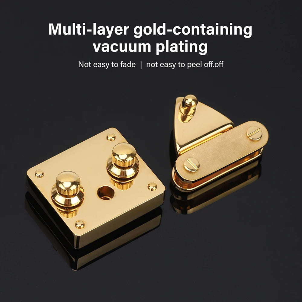 Stainless Steel Knob Lock & Spring Clasp for DIY Leather Bags | WUTA