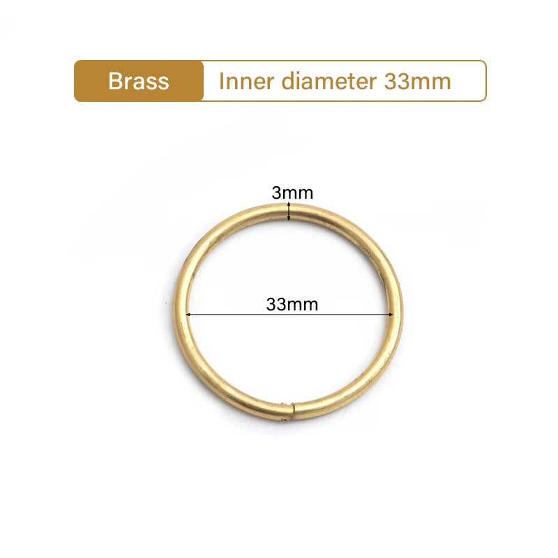 Solid Brass Key Holder Rings Hook Hardware Split Ring Round Key Holder | WUTA