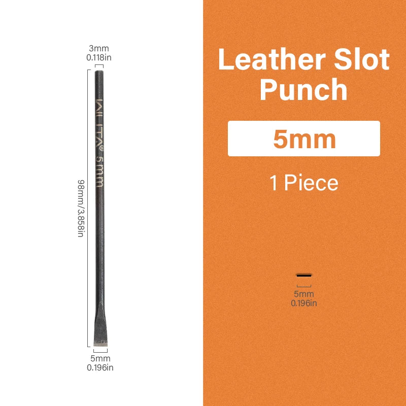 Leather Slotted Punch Tools Sharp Straight Slot Cutter DIY Leather Craft Tools | WUTA