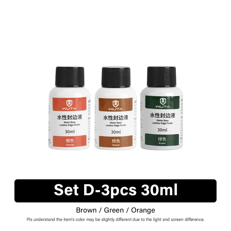 WUTA 100ml Pro Leather Paint Water and Oil-Based Finish Color Edge Sealing Liquid
