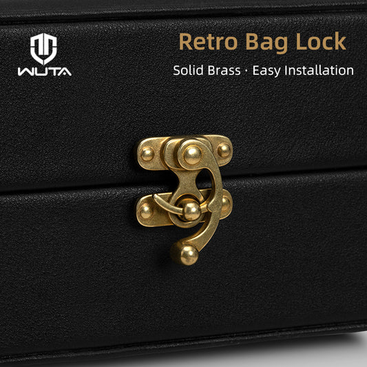 Brass Bag Lock Horn Hook Buckle Case Metal Insert Lock | WUTA