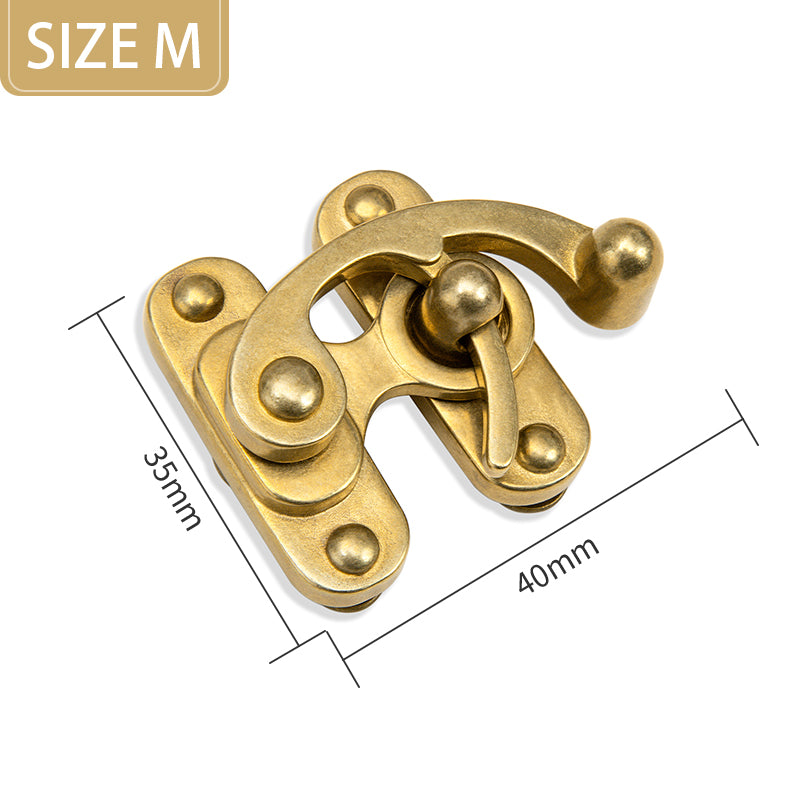 Brass Bag Lock Horn Hook Buckle Case Metal Insert Lock | WUTA