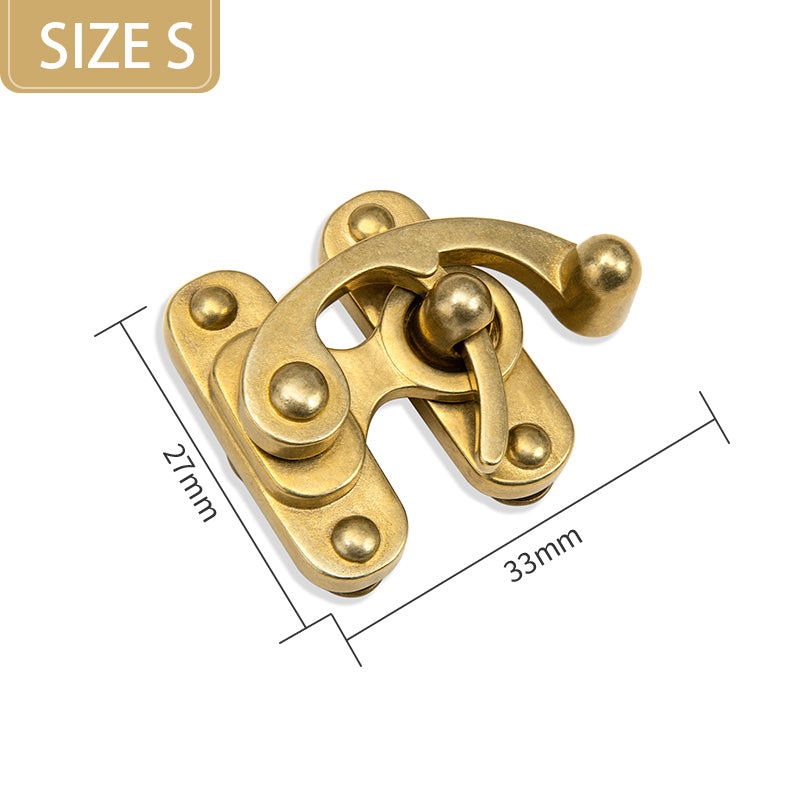 Brass Bag Lock Horn Hook Buckle Case Metal Insert Lock | WUTA