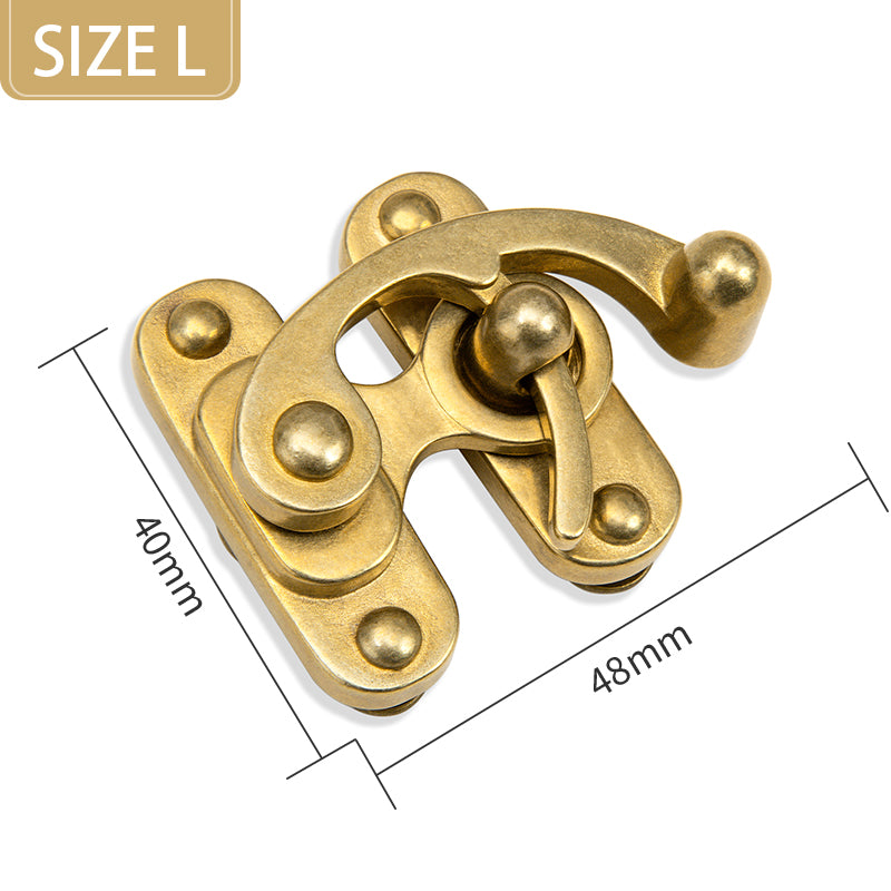 Brass Bag Lock Horn Hook Buckle Case Metal Insert Lock | WUTA