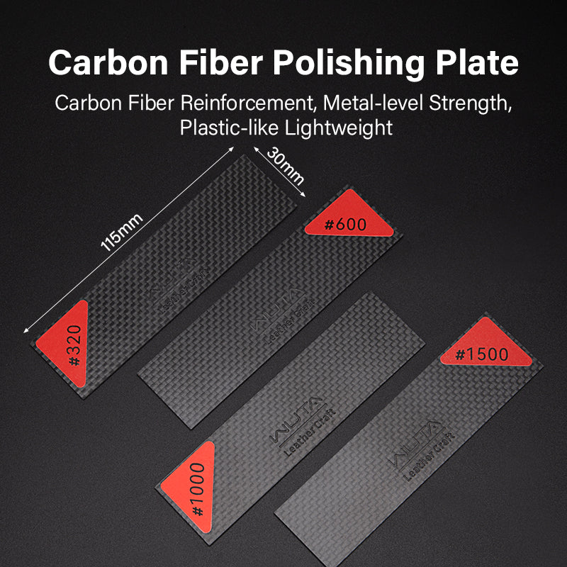 320 600 1000 1500 Grinding Sandpaper Sheets Carbon Fiber Board Set Self Adhesive Sticky Sand Paper | WUTA