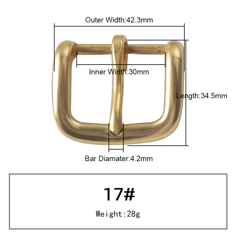 Solid Brass Belt Buckle Pure Copper | WUTA