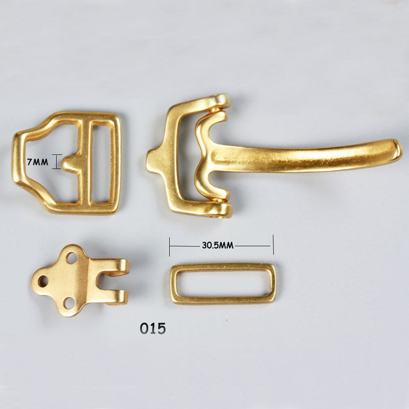 Solid Brass Cavalry Buckles Belt Buckle Leather Craft Hardware Accessories | WUTA