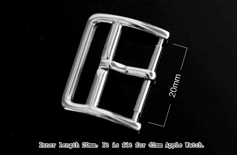 1pcs Stainless Steel Watch Pin Buckle 38/42mm Metal Watch Strap Clasp | WUTA