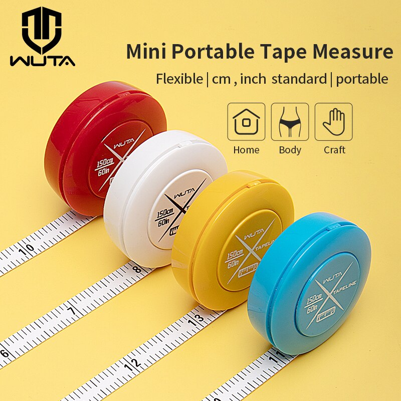 Mini Portable Retractable Ruler Tape Measure,Centimeter Inch Roll Tape