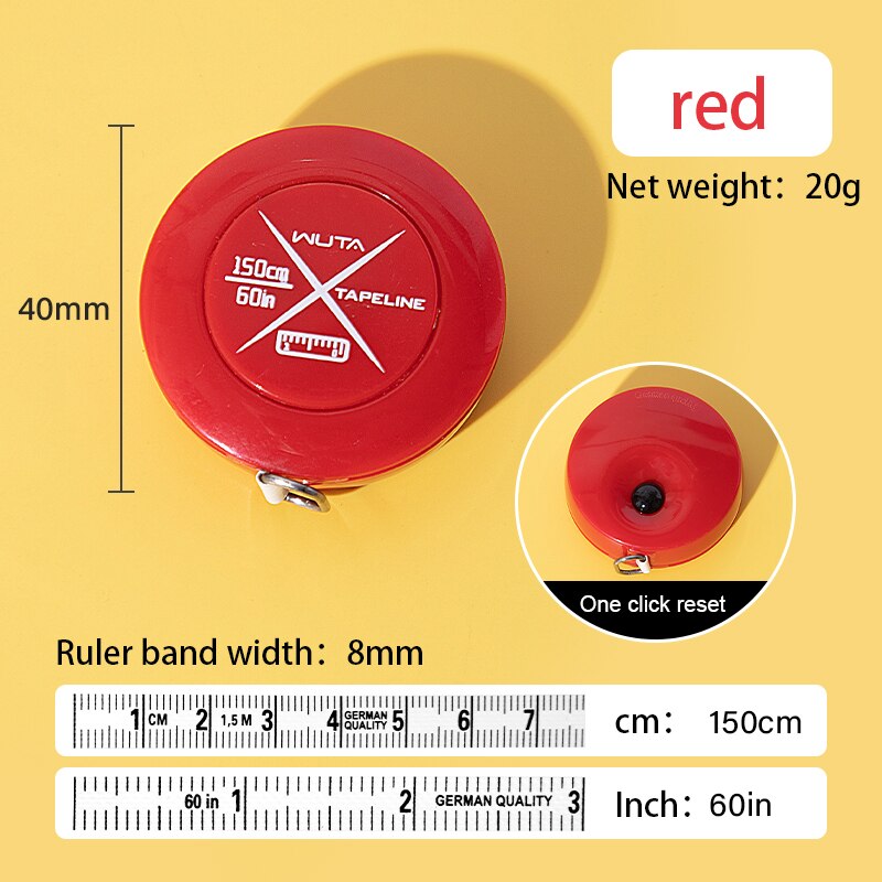 Mini Portable Retractable Ruler Tape Measure,Centimeter Inch Roll Tape | WUTA