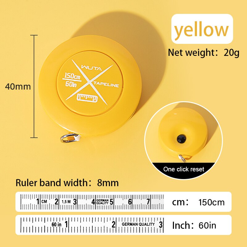 Mini Portable Retractable Ruler Tape Measure,Centimeter Inch Roll Tape | WUTA