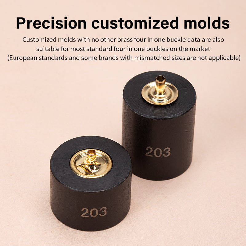 Snap Fastener Buttons Setter Tool Kit Smooth Press Button Manual Installation Mold Black Antirust 10/12.5/15mm | WUTA