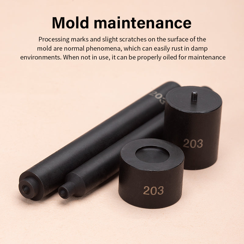 Snap Fastener Buttons Setter Tool Kit Smooth Press Button Manual Installation Mold Black Antirust 10/12.5/15mm | WUTA