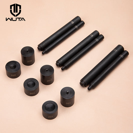 Snap Fastener Buttons Setter Tool Kit Smooth Press Button Manual Installation Mold Black Antirust 10/12.5/15mm | WUTA