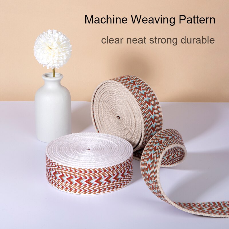 Webbing Strap Canvas Webbing Thick Cotton DIY Craft Belt Strap Accessories 5 Meter 25/50mm | WUTA