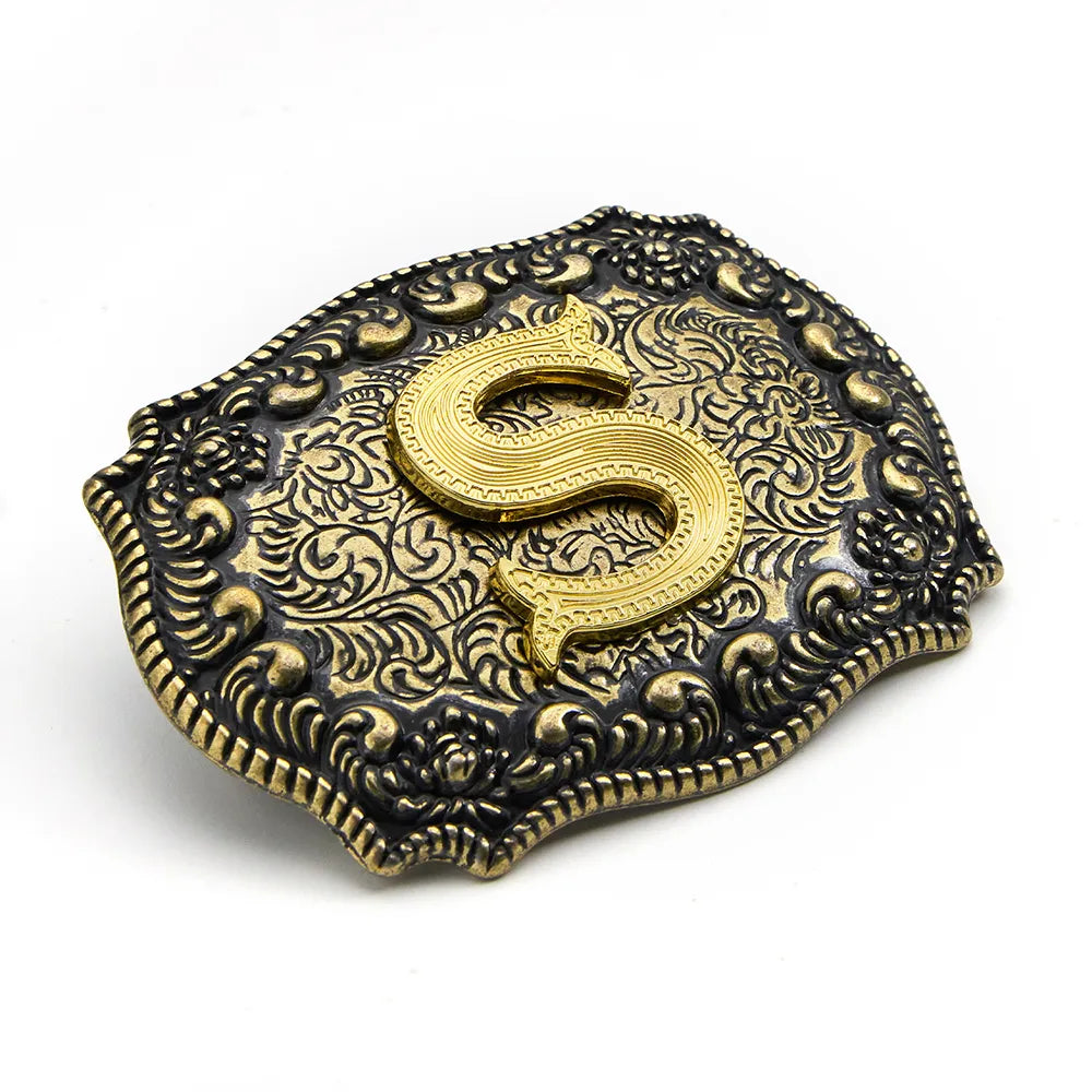 Vintage Cowboy Belt Buckles Western Rodeo Style Personalized Single Initial A-Z| WUTA