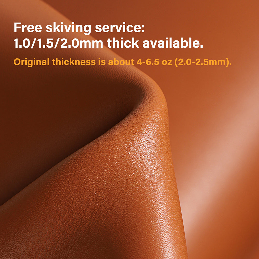 Italian Vachetta Vegetable Tanned Leather Full Grain Cowhide Leather| WUTA