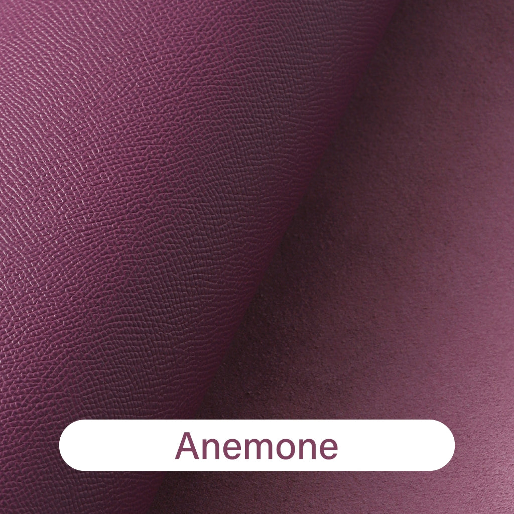 1/3/5 Sq.ft Epsom Calfskin Leather Top Grain Palm Chrome Leather | WUTA